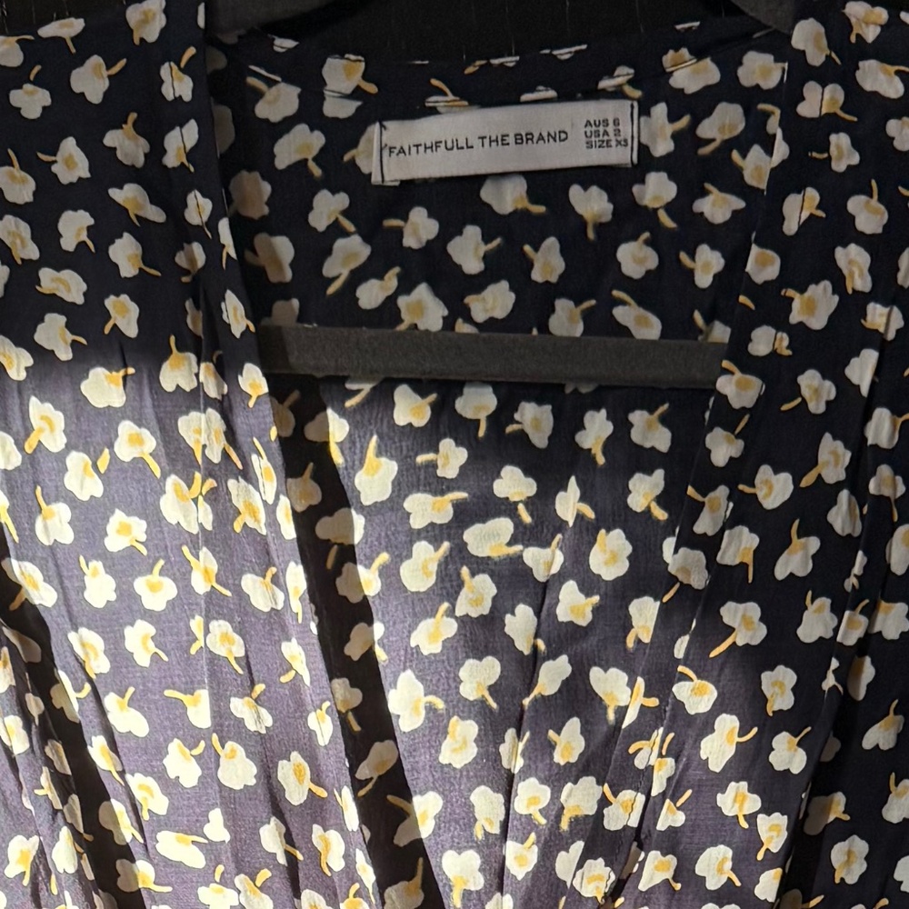 Faithfull the Brand Ruffled Floral Wrap Dress - Picture 3 of 3